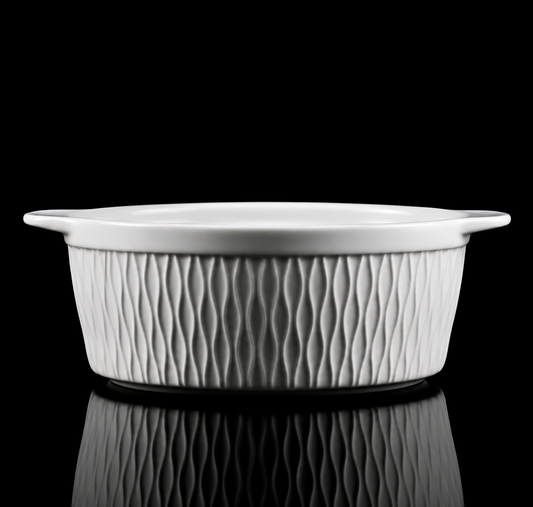 Cacerola Premiun| Porcelana de lujo | Colección Origen | Diseño Texturizado | Edición limitada