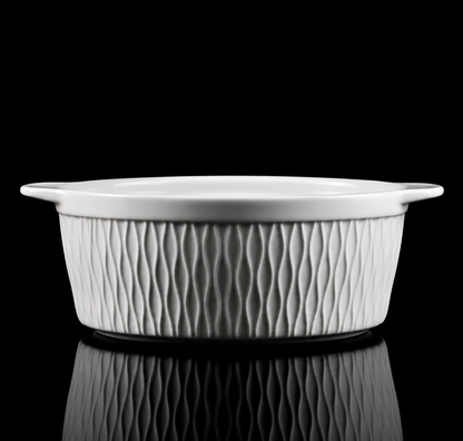 Cacerola Premiun| Porcelana de lujo | Colección Origen | Diseño Texturizado | Edición limitada
