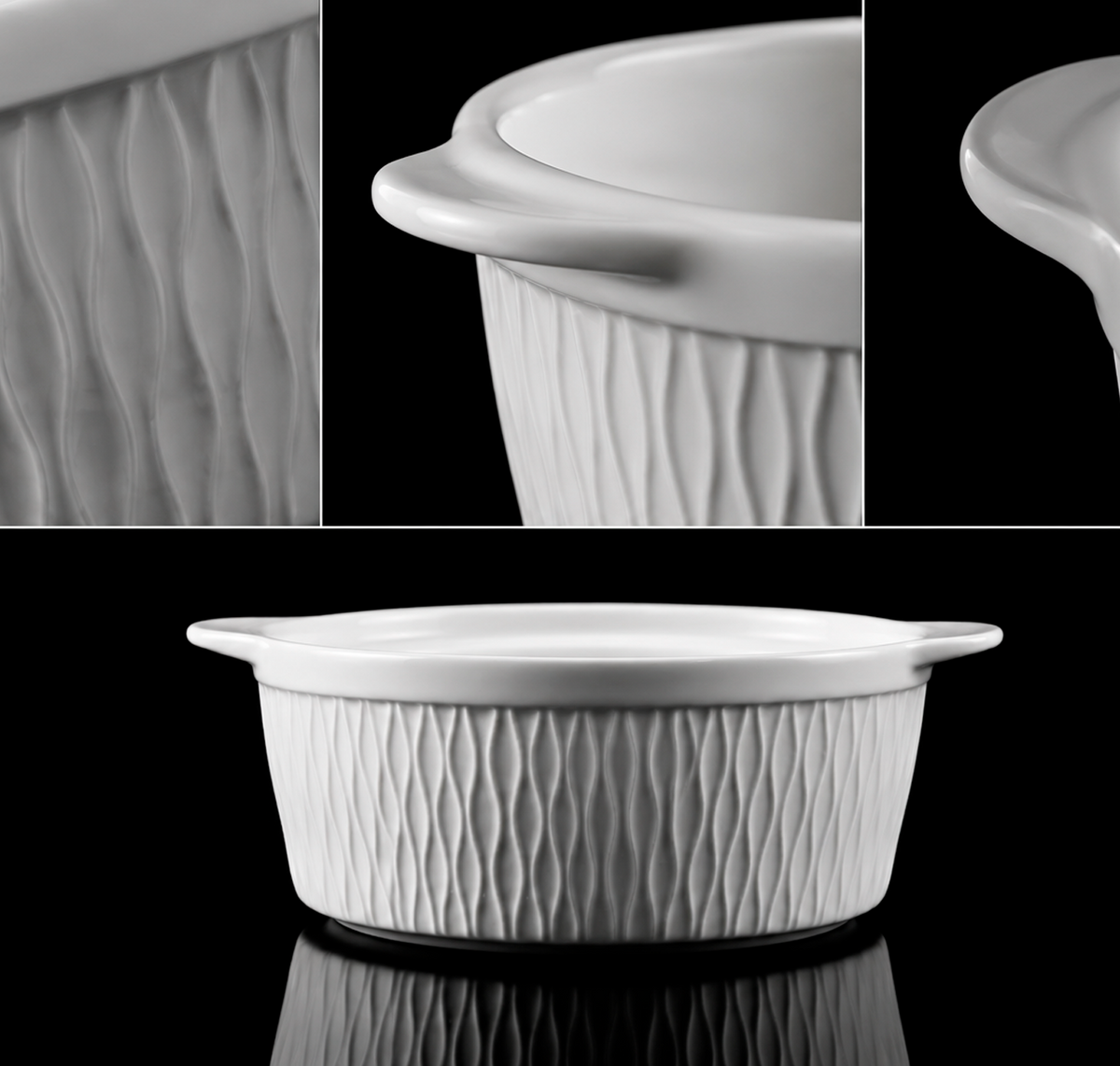 Cacerola Premiun| Porcelana de lujo | Colección Origen | Diseño Texturizado | Edición limitada