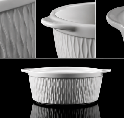 Cacerola Premiun| Porcelana de lujo | Colección Origen | Diseño Texturizado | Edición limitada