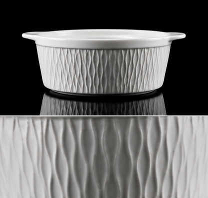 Cacerola Premiun| Porcelana de lujo | Colección Origen | Diseño Texturizado | Edición limitada