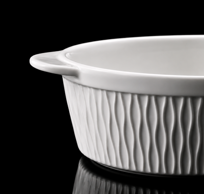 Cacerola Premiun| Porcelana de lujo | Colección Origen | Diseño Texturizado | Edición limitada