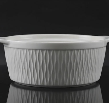 Cacerola Premiun| Porcelana de lujo | Colección Origen | Diseño Texturizado | Edición limitada